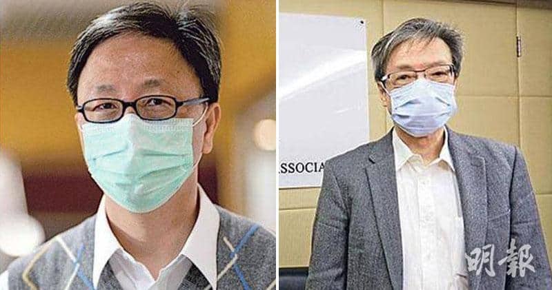 港大感染及傳染病中心總監何栢良（左）、呼吸系統專科醫生梁子超（右）（資料圖片）